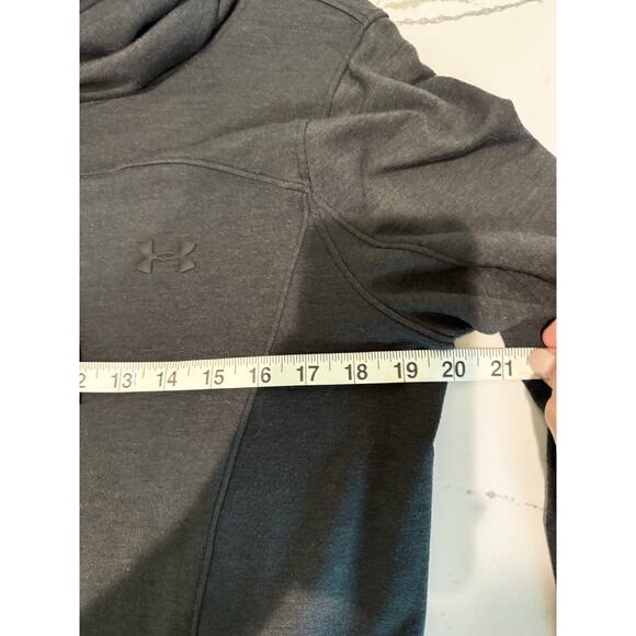 Under Armour Women's Funnel Neck Sweatshirt Gray Size Medium Pullover Warm - Picture 8 of 8